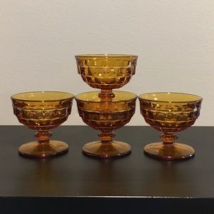 4 Sherbet Bowl Ice Cream Dishes